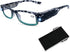Reading Glasses with Light, Bright LED Readers for Nighttime, Compact Full Frame Eyewear, Clear Vision Unisex +250