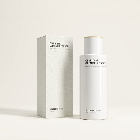 JUNO & Co. Exfoliating Face Wash, 10 Ingredients Facial Cleansing Powder with Hyaluronic Acid, 50g / 1.76oz