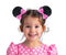 Pink Polka Dot Mice Mouse Hair Clips, Ears Elastic Bands Costume Accessories: M12 (Minnie clip 6 cm)