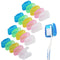 V-TOP 20 Pack Travel Toothbrush Head Covers, Portable Toothbrush Pod Caps for Home and Outdoor Use