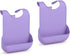 Silicone Adult Bib, Adjustable and Washable Bib for Men & Women, Waterproof for Elderly with Crumb Catcher