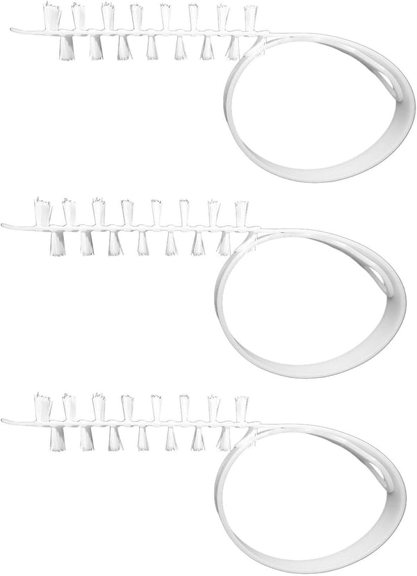 ULTECHNOVO Rolling Washing Machine Cleaning Brush, 3pcs Durable Nylon Small Brush for Washer Dryer