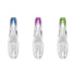 RADIUS Tour Travel Brush & Case with Replaceable Head, ADA Accepted Toothbrush for Improved Gum Health - Pack of 3