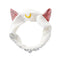Ziper Usagi Moon Cute Cat Hairband Cosmetic Shower Headband (White)