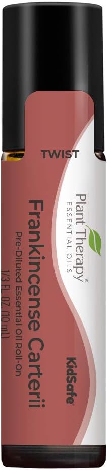 Plant Therapy Frankincense Carterii Essential Oil, 100% Pure, Pre-Diluted Roll-On, Therapeutic Grade, 10 mL (1/3 oz)