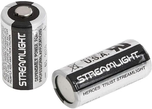 Streamlight 85175 CR123A Lithium Batteries, 2-Pack