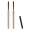 2pcs Nail Clean Up Brushes, Painting Brushes with Round & Angled Head for Nail Art Design (Tea Brown)