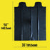 Contractor Trash Bags, 55 Gallon Heavy Duty, 10 Count, 2 MIL, 36" X 56" Large Black Flap Tie Garbage Bags