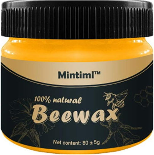 Wood Seasoning Beewax Polish for Wood & Furniture, Metal & Leather, Complete Solution for Furniture Care and Home
