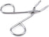 Silver Stainless Steel Eyebrow Scissors & Tweezers, Elbow Pliers Clip Scissors for Hair Removal and Grooming