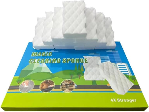 10 Pieces Magic Cleaning Sponge, Melamine Sponge for Grease, Crayons, and Dust Removal