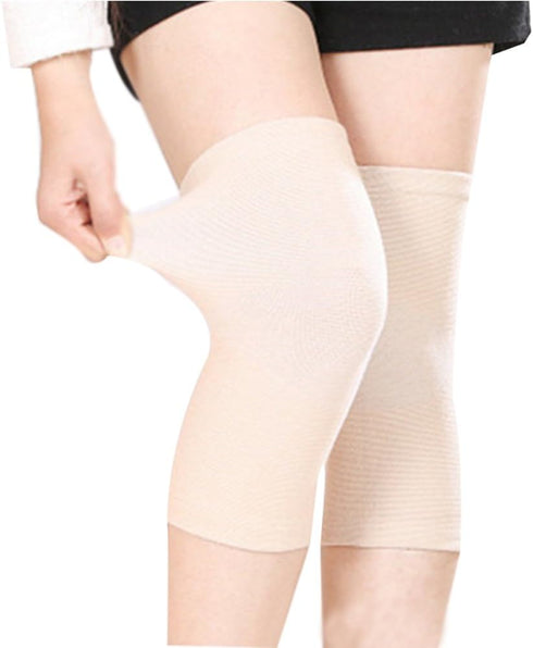 JUMISEE (One Pair Cotton Knee Sleeves for Knee Support, Circulation Improvement & Pain