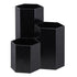 LoveBB Makeup Brush Holder Organizer, 3 Slot Plastic Storage Solution for Cosmetics Brushes, Black