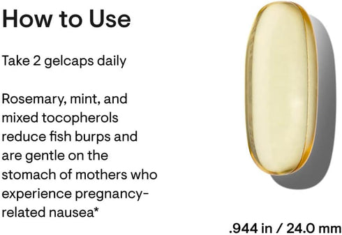 THORNE Prenatal DHA - 650 mg DHA and 200 mg EPA - Supports Baby’s Brain and Nervous System Development from Pregnancy