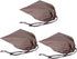 Drawstring Travel Bag, Waterproof Storage Bags for Shoes Clothes, Dustproof Storage Bags (Brown)