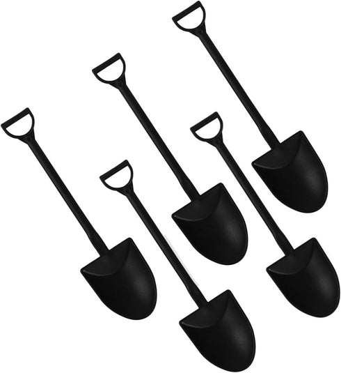Much Hotter 100PCS Mini Shovel Shape Spoons, Plastic Mini Ice Cream Dessert Spoon Shovels