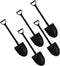 Much Hotter 100PCS Mini Shovel Shape Spoons, Plastic Mini Ice Cream Dessert Spoon Shovels