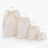 TYLPFH 10pc Package Coffee,18x25cm) Cotton Drawstring Storage Bag White Canvas Bags for Candy Gift Pouch Reusable Home
