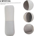 Set Abaodam Travel Toothbrush Cup Mouthwash Cup Toothpaste Storage Box Gray Compact Outdoor Travel Daily Oral Care