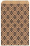 My Craft Supplies 100 Kraft Flat Merchandise Bags with Black Damask Print, 4x6