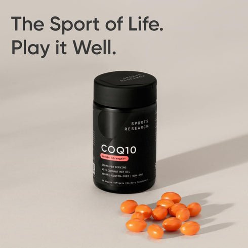 Sports Research Vegan CoQ10 200mg - 90 Count Softgels, Vegan Certified, Non-GMO Verified, Gluten-Free