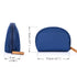 Hekyip Half Moon Cosmetic Bag, Travel Makeup Pouch, Portable Waterproof Pouch for Ladies, Small Navy Blue