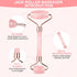 Gua Sha Facial Tools & Jade Roller Set, Face Gua Sha Tool, Ice Roller for Skin Care, Pink Gua Sha Stone Board Set