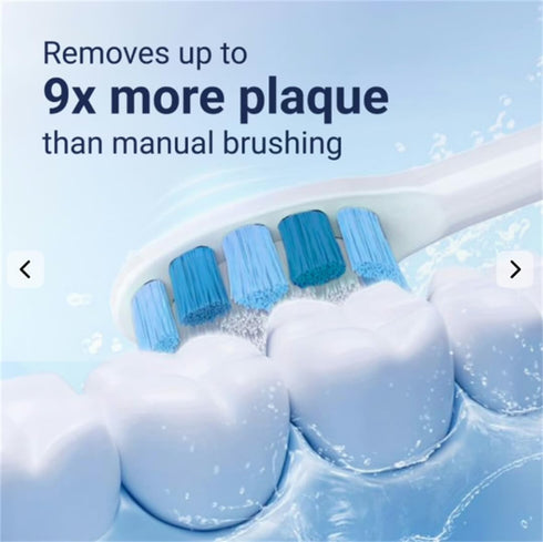 SWZEC (4 Electric Toothbrush for Adults Brush Heads,Black)