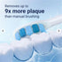 SWZEC (4 Electric Toothbrush for Adults Brush Heads,Black)