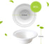 three leaf 8OZ. (240ml) BAGASSE BOWL, 50 Ct. Heavy-Duty Eco-Friendly Disposable Bowl, 100% Biodegradable