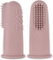 haakaa Silicone Baby Finger Toothbrush, Oral Care for Infants, Soft Food Grade Silicone, 0 Months+, 2 Pack, Blush