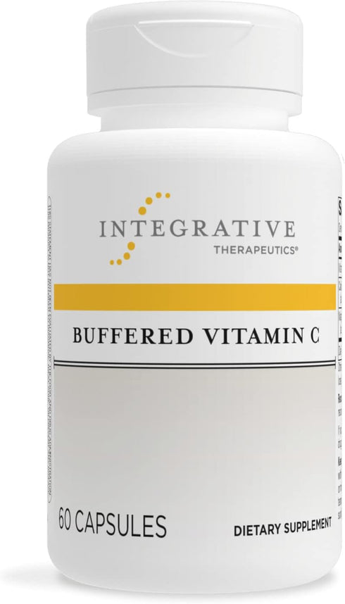 Buffered Vitamin C Capsules 1,000 mg - Immune Support Supplement - Integrative Therapeutics - 60 Vegan Capsules