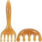 ibasenice Amber Gua Sha Scalp Massager Set with Five-Claw Comb and Wide