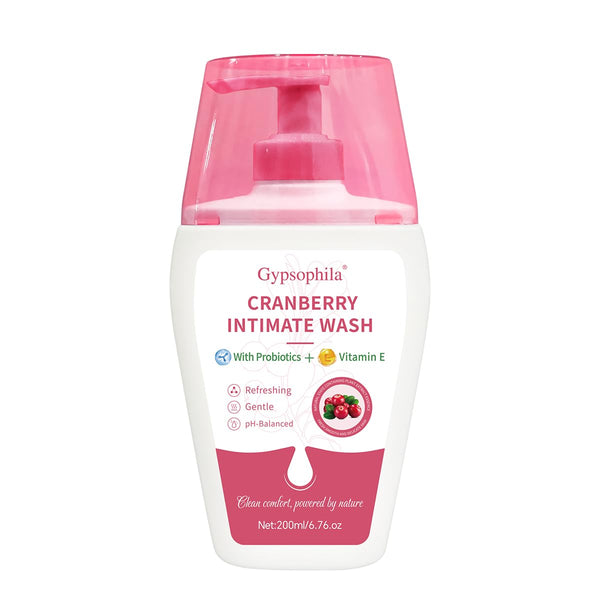 Gypsophila Cranberry Feminine Wash For Intimate Area Hygiene,pH Balance and Vitamin E for