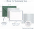 Set AS-2337 Personalized Mens Stationery with Envelopes, Custom Monogram Note Cards for Men, Professional Flat