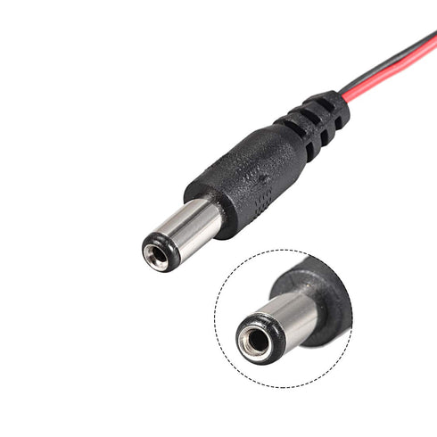 uxcell 2Pcs Male DC Power Connector to 9V Battery Button Connector Cable, Pack of 2