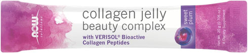 NOW Solutions Collagen Jelly Beauty Complex - Sweet Plum Flavor, 10 Jelly Sticks