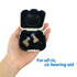 Hard Small Hearing Aid Case, Splashproof with Cushioned Interior for 2 Hearing Aids, ITE, RIC, CIC