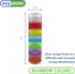 Ezy Dose Weekly Stackable Pill Organizer and Planner, 7 Compartments, Stack and Screw Together