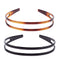 Set of 2 Women Hard Plastic Headband Hair Hoop, Black and Brown High-grade Hairband (Style F#)