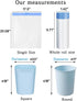 4 Gallon Drawstring Trash Bags, 60 Count, Small Garbage Bags for Office, Bedroom, Bathroom, Unscented