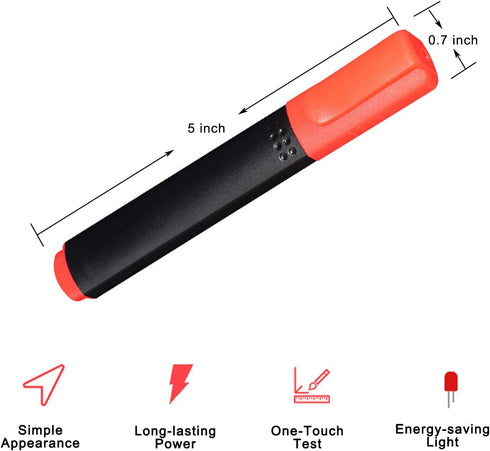 Conductivity Test Pen, Grounding Tester for Grounding Mats, Sheets, Pads, and Effectiveness Testing