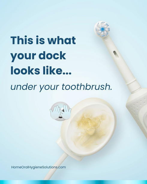 Tidy Brush Dock (50 Count) Shield Electric Toothbrush Dock Protector, Compatible with Oral-B / Braun Chargers