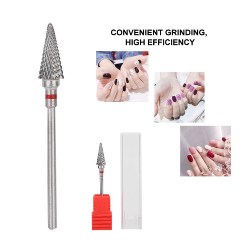 ZJchao Nail Drill Bits for Acrylic Nails, Tungsten Steel Grinding Head for Electric Nail Drill Manicure Tools
