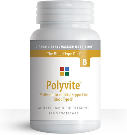 D'Adamo Personalized Nutrition Polyvite B, 120 vcaps