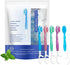 JOUGE 26 Pack Mini Disposable Toothbrushes with Toothpaste 5 in 1 Travel Portable