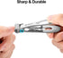 MR.GREEN Nail Clippers, Ultra Wide Jaw Opening Toenail Clipper for Thick Nails, Heavy Duty Stainless Steel Fingernail