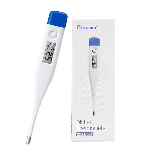 Berrcom Digital Thermometer for Adults and Kids, Oral, Rectal, Underarm, Fever Alarm, C/F Switchable