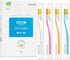 Korean Toothbrush for Sensitive Gums, Super Slim Gold Bristles, Pack of 8
