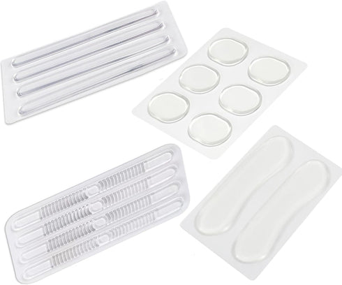Clear Silicone High Heel Cushion Inserts, Anti Slip Gel Strap Strips, Foot Support for Pain Relief, Set of 16